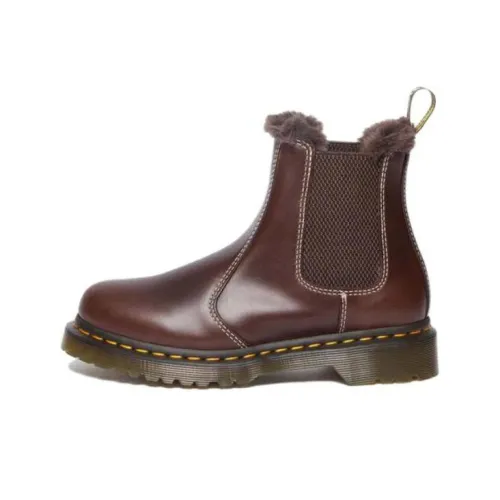 Dr.Martens Короткий Челси Женские Темно-коричневый