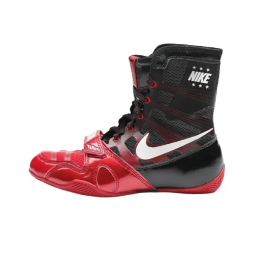 Nike HyperKO Slip-resistant Abrasion-resistant High Top Training Shoes Men's Black Red Найк HyperKO противоскользящие устойчивые к истиранию высокие кроссовки для тренировок мужские черные красные