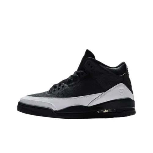 Fragment Design x Jordan Air Джордан 3 Противоскользящий Устойчивый к износу MID Топ