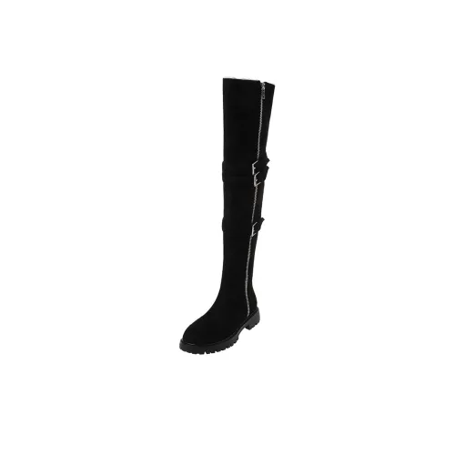 Rongcheng Shoe King Over The Knee Boots 3,5cm Женские Черные