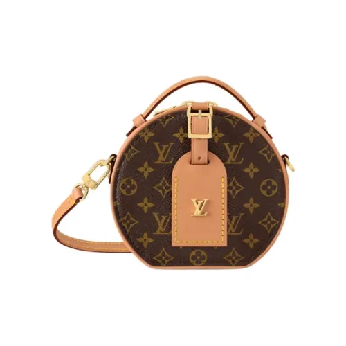 LOUIS VUITTON Покрытый холст Одно плечо Сумка Мини Женская Коричневая