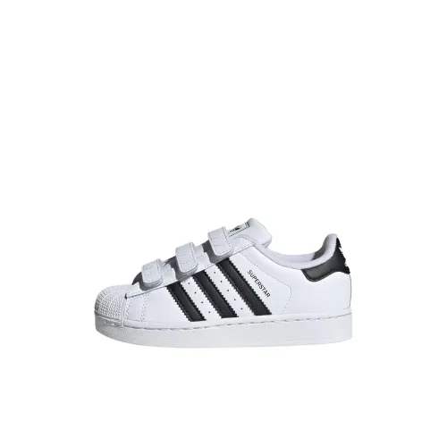 Adidas Originals Superstar 2 Устойчивый к истиранию Низкий Топ Детские Скейтбординги Белый Для детей 3-7 лет