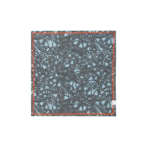 Vivienne Westwood Хлопковые ткани Шелковые шарфы Унисекс Синий