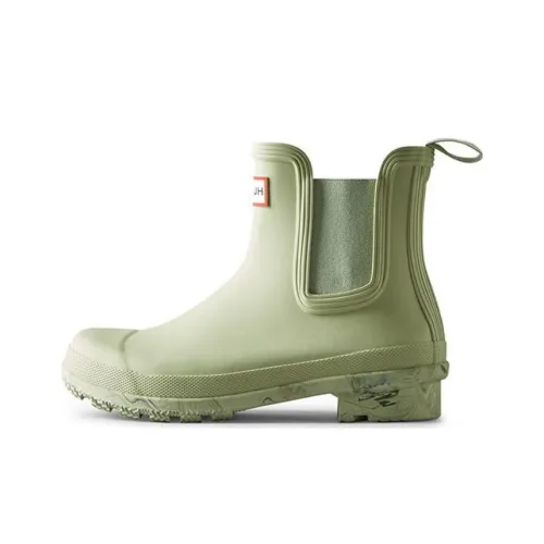 HUNTER Водонепроницаемые и Износостойкие Резиновые сапоги Женские Циановые