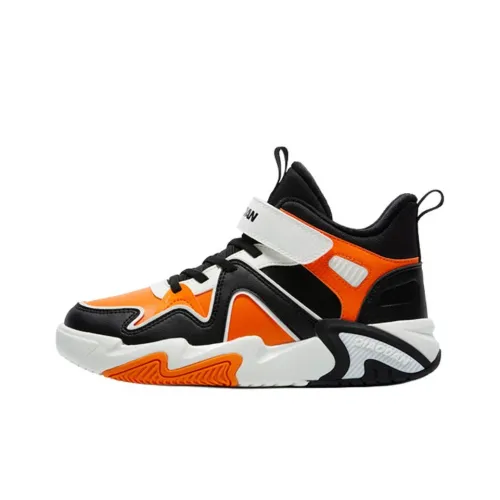 QIAODAN Anti KICK Термический MID Топ Детские Скейтбординги Черный Солнечный Оранжевый Подростки