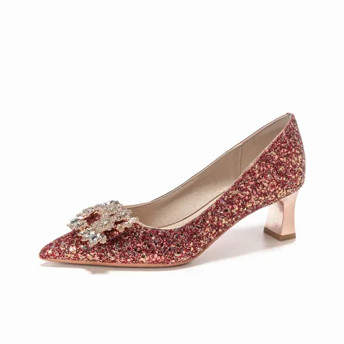 Lanza Грубый каблук Высокие каблуки Женские Красный