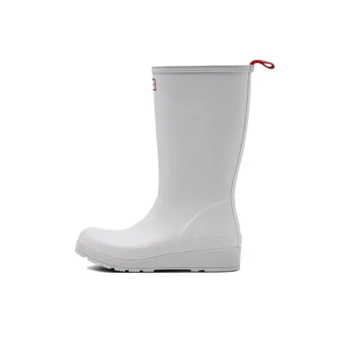 HUNTER Original Play Водонепроницаемые и Износостойкие Резиновые сапоги Женские Белые
