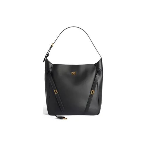 Balenciaga Bel Air Телячья кожа HOBO Сумка на плечо Большая Женская Черная