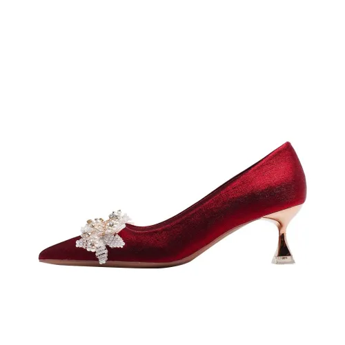 Lanza Низкий каблук Высокие каблуки Женские Бургунди
