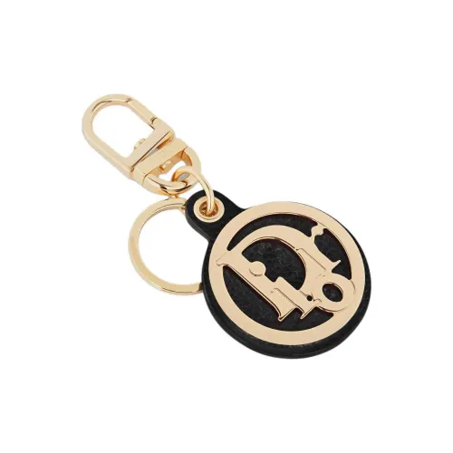 DIOR Латунь Коровья кожа Брелоки Унисекс Черный