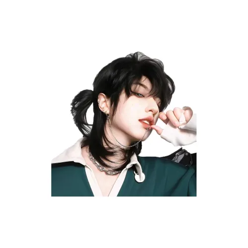 UMIFFA Волк Ласточкин хвост Mullet BOB Cut с боковой стороны Парики Натуральный черный