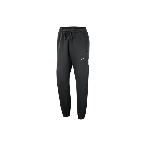 Найк Вязаные Тренировочные Штаны Мужские Черные