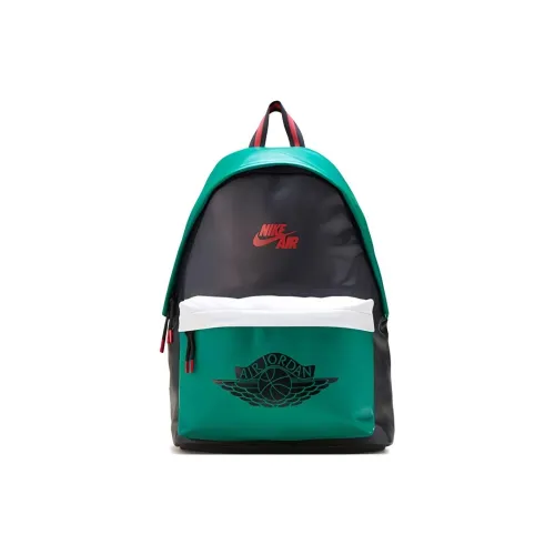 Jordan Полиэстер Баскетбольная Сумка Рюкзак Стандартный Унисекс Черный Зеленый Многоцветный