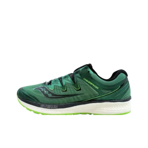 Saucony Triumph Slip-resistant Abrasion-resistant Low-top Беговые кроссовки Унисекс Зеленый