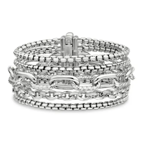 David Yurman Серебряный Браслеты Женские Серебряный