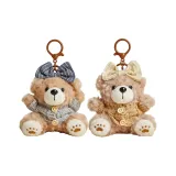 GJ74 Синий бант медведя + GJ75 Абрикосовый бант медведя