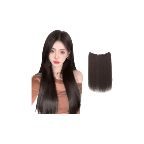 YOSEE Черный длинный Straight Ван-Пис Расширение для волос Strips