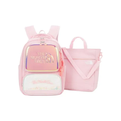 THE NORTH FACE Полиэстер Рюкзак с Сумкой Комбо Набор Средний Детский Розовый