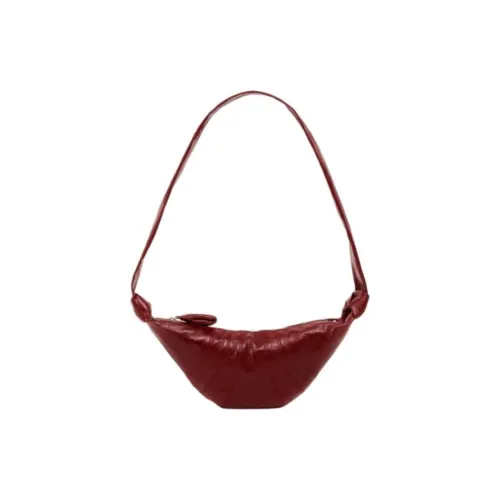 Lemaire Croissant Series Покрытая хлопком круассан сумка плечевая сумка маленькая женская сумка кирпично-красный