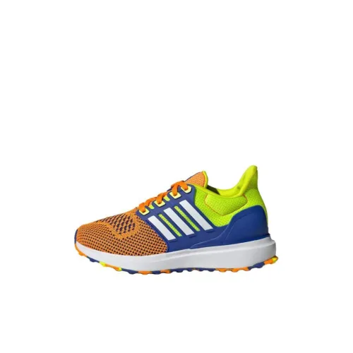 Adidas UBOUNCE DNA Slip-resistant Abrasion-resistant Low Top Kids Lifestyle Shoes Orange White Children's Adidas UBOUNCE DNA Противоскользящий Устойчивый к истиранию Низкий Топ Детские Лайфстайл Обувь Оранжевый Белый Детская