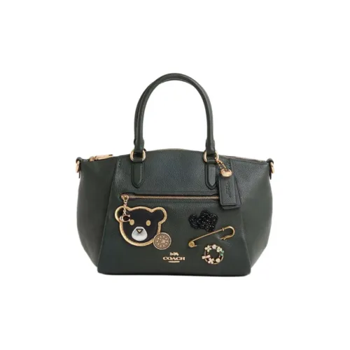 COACH Elise Кожа Сумка через плечо Сумка Средний Женские Золотой Amazon Зеленый