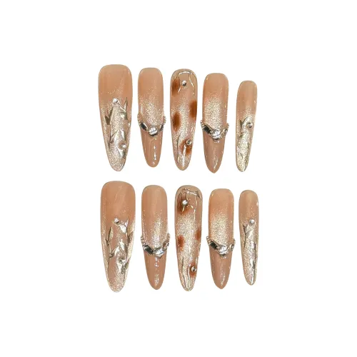 XIAMEIYU Сумерки Пляж Ручной работы Осветляющий False Nail Длинный 40 мм