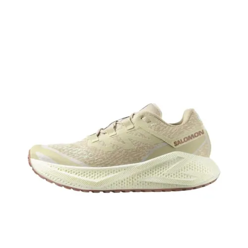 SALOMON Aero Glide 3 Противоскользящие устойчивые к истиранию низкий топ беговые кроссовки мужские бежевые