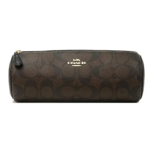 COACH ПВХ клатч средний женский темно-коричневый