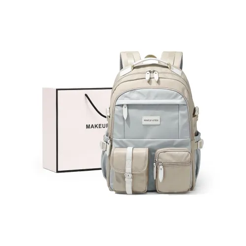 MAKEUP KITTEN Нейлон Синтетическая кожа MULTI Карман Студенческий Рюкзак Стандартный Унисекс Абрикос