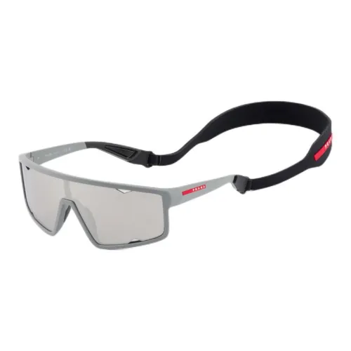 PRADA Ацетат Нерегулярная форма Солнцезащитные очки Мужской Серый