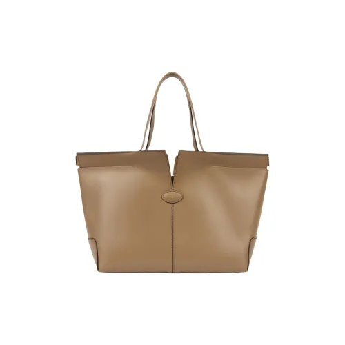 TOD'S DI Телячья кожа Тоут Сумка Сумка для покупок Сумка Женская Бежевая