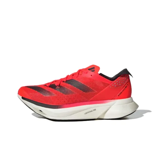 Adidas Adizero Adios Pro 3 Амортизация Износостойкий Низкий Топ Беговые кроссовки Женские Красный