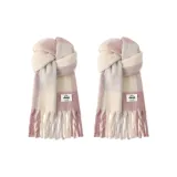 2 шт (Бело-розовый клетчатый + Бело-розовый клетчатый)