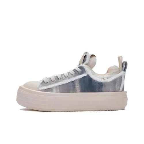 Foreshadow Double UNI 2,0 Canvas Shoes Low Top Beige Blue Unisex Foreshadow Double UNI 2,0 Кеды Низкие Бежево-Синие Унисекс