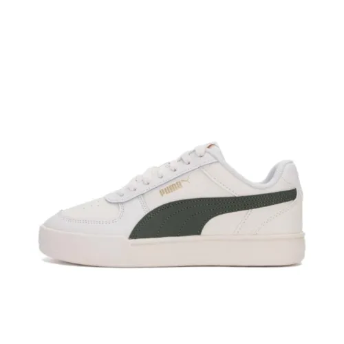 PUMA Caven Slip Resistant Abrasion Resistant Низкий Топ Беговые кроссовки Унисекс Бежевый Зеленый