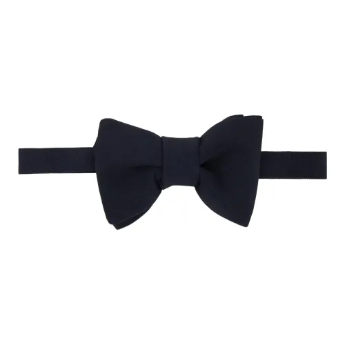 TF Шелк Мохер Мужской Синий Галстук-бабочка