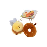 Пончик Пчелка - 8 см, подвеска