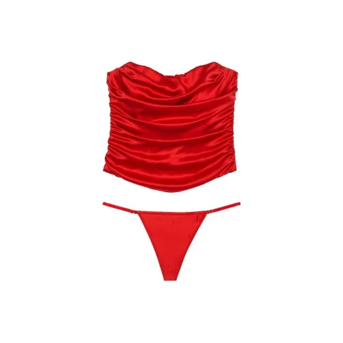 Victoria's Secret 24 Big Show Коллекция VERY Сексуальный Пижамный комплект Женские Острый Перечно-красный