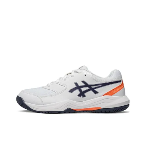 Asics Гель Dedicate 8 Anti KICK Амортизация Низкий Топ Детские Тренировочные Кроссовки Белый