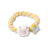 Белый, маленький, овца, резинка для волос