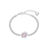 6136-Браслет Hello Kitty-Серебристо-розовый