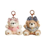 GJ73 Розовый бант медведя + GJ74 Синий бант медведя