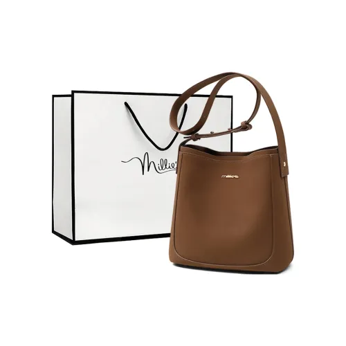 MILLIE'S Сумка через плечо из коровьей кожи стандартная женская кофейного кремово-абрикосового цвета