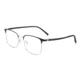 Матовый черный | Серебряный--C5 & Защита от синего света 0 диоптрий Плоская подошва Линзы