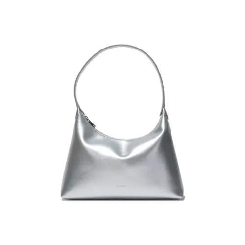 Stand Oil Vegan Искусственная кожа Сумка через плечо Обычная Женская серебряная