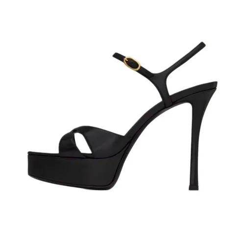 SAINT LAURENT Debbie One Ремень Сандалии 8,5cn Женские Черный