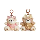 GJ73 Розовый бант медведя + GJ75 Абрикосовый бант медведя