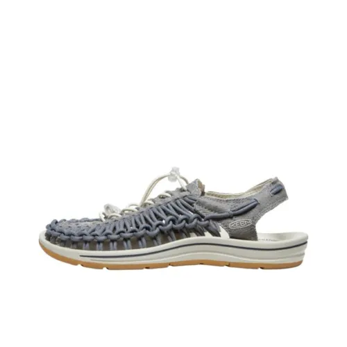 KEEN Uneek Slip-Resistant и Breathable Hiking Boots Women's Gray KEEN Uneek противоскользящие и дышащие ботинки для походов женские серые