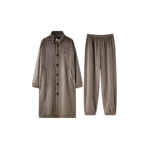MEONSILL Осенний Зимний Пижамный Комплект Мужской Умбра
