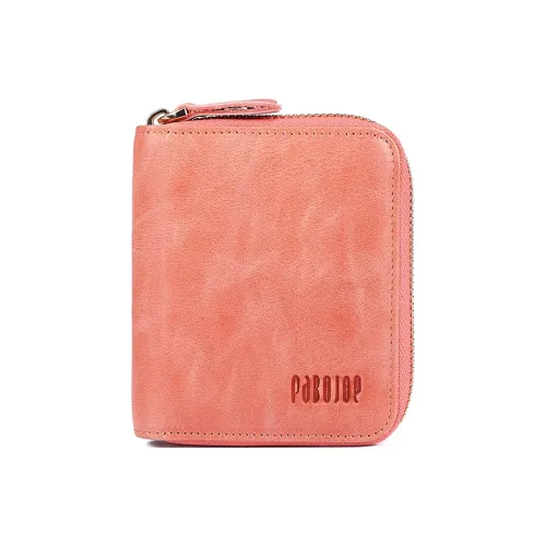 PABOJOE Кошелек из коровьей кожи кошелек для монет женский цвет вишневый цветок розовый